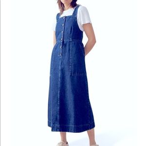 Toast Denim Pinafore Dress